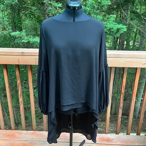Seta T Black Blouse - Picture 1 of 4